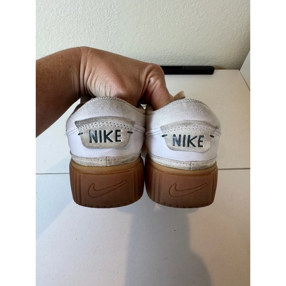 Nike Court Legacy Lift Platform Sneakers Women 7 White Gum‎ Sole Minimalist